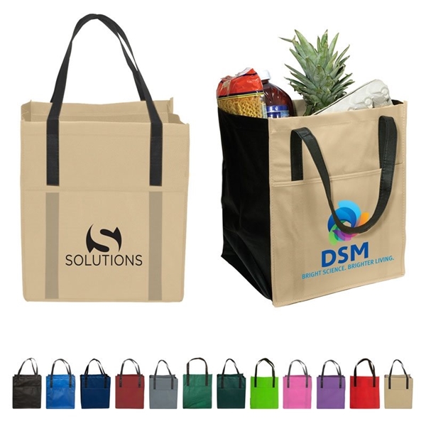 Non Woven Multi Color Custom Metro Enviro Shopper Bag