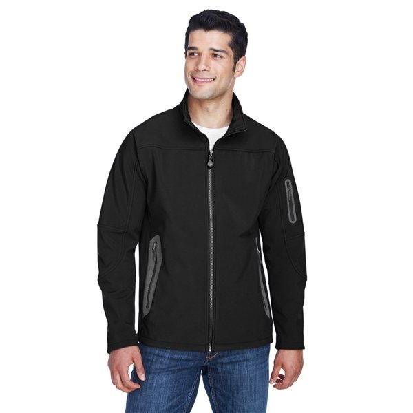 North End Mens Three - Layer Fleece Bonded Soft Shell Technical Jacket