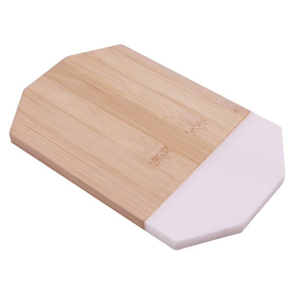 Octagonal Marble Bamboo Cutting Board
