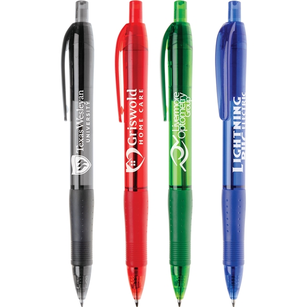 Promotional Olindy - Translucent Barrel Pen w/ Matching Trim & Black Ink  $0.45