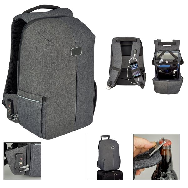 600D Water Repellent Polycanvas Backpack