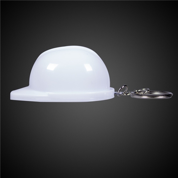 Plastic Construction Hard Hat Bottle Opener Key Chain