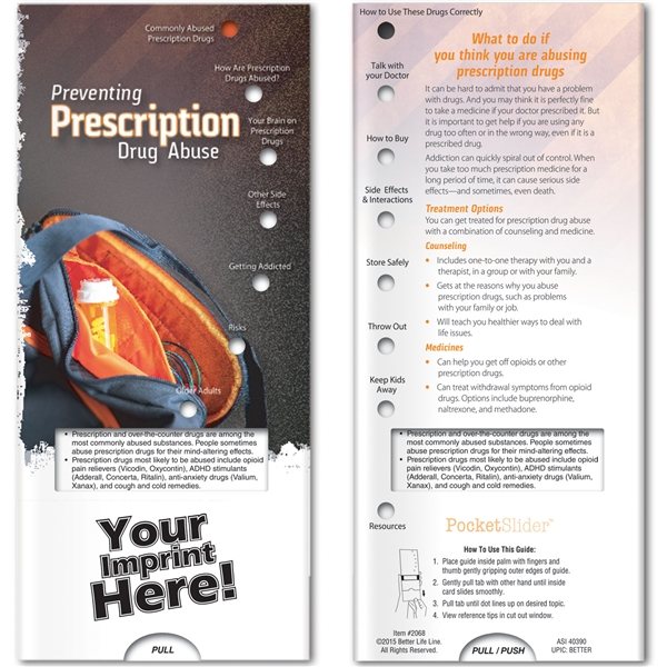 Pocket Slider - Preventing Prescription Drug Abuse