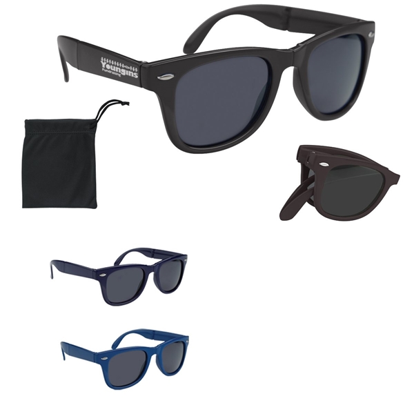 Polycarbonate Uva Uvb Protection Folding Malibu Sunglasses