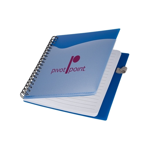 Polypro Notebook W / Clear Front Pocket