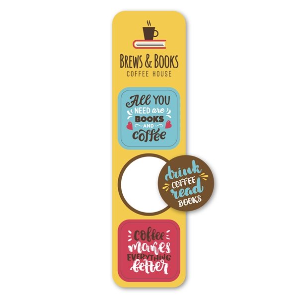 Pop Bookmark Stickers - Circle / Squares