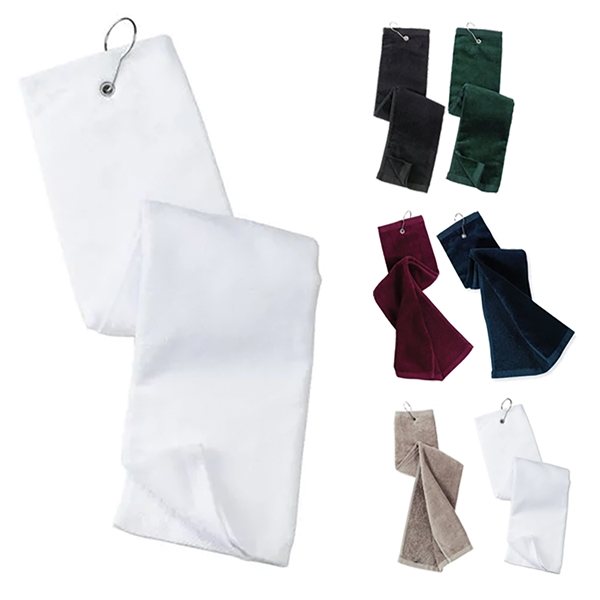 Port Authority Grommeted Tri - Fold Golf Towel