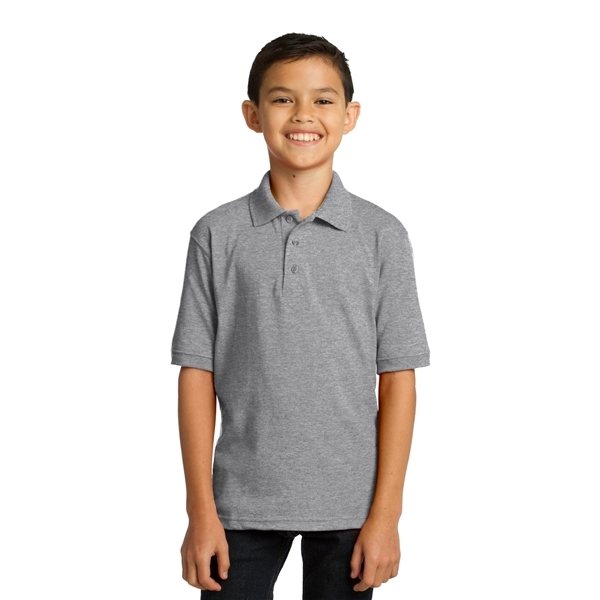 Port Company(R) Youth Core Blend Jersey Knit Polo - HEATHERS