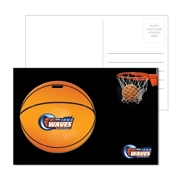 Post Card With Full - Color Basketball Luggage Tag