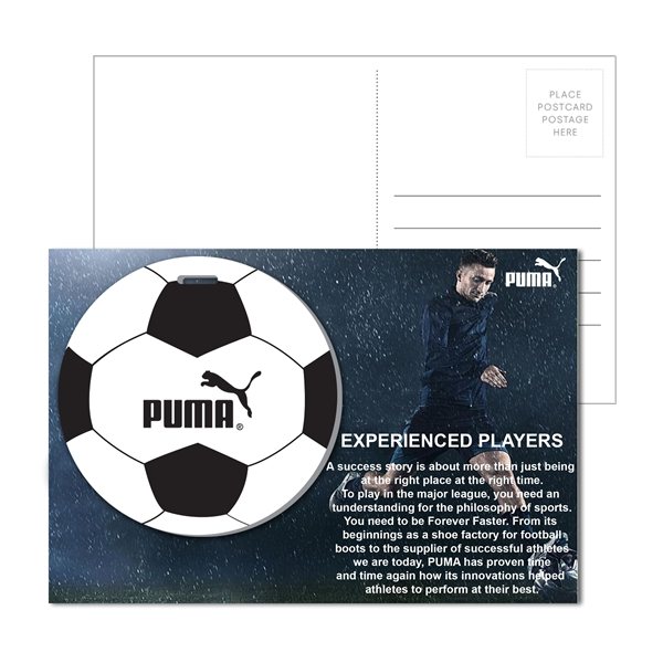 Post Card With Full - Color Soccer Luggage Tag