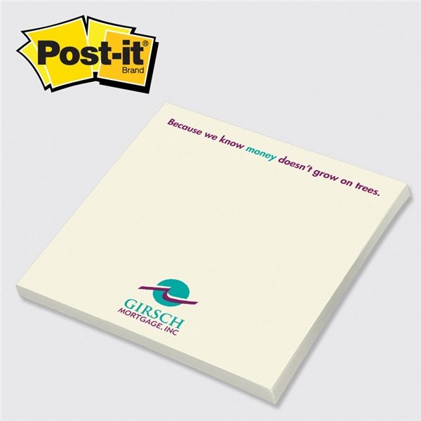 Post - it(R) Printed Notes 4 x 4 , 25 sheets - RECYCLED