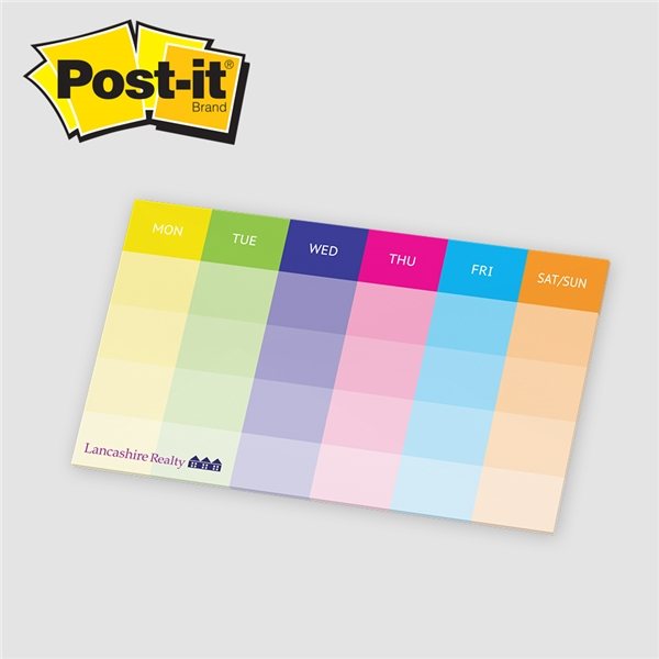 Post - it(R) Printed Organizational Notes 6 X 10, 25- sheets