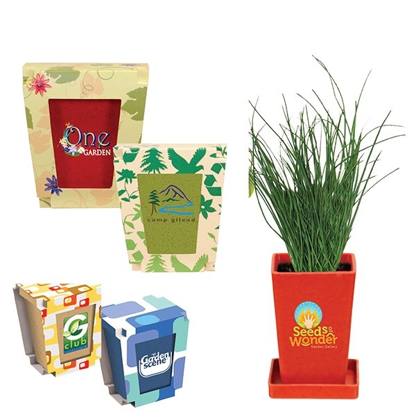 Promo Planter, 1- Pack Planter, Full Color Digital
