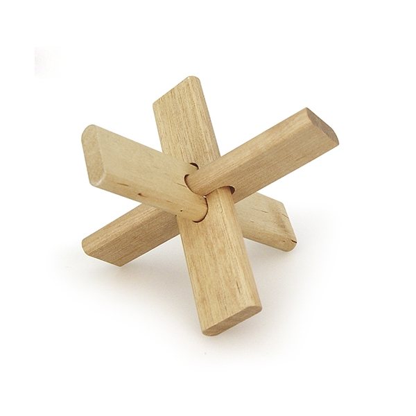 X - Shaped Wood Puzzle