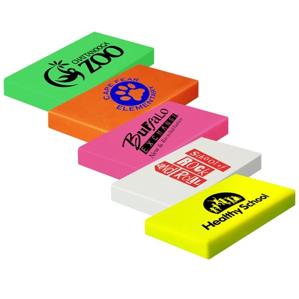 Custom Promotional Rectangle Neon Erasers