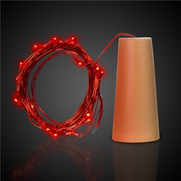 Red Cork String Light Set