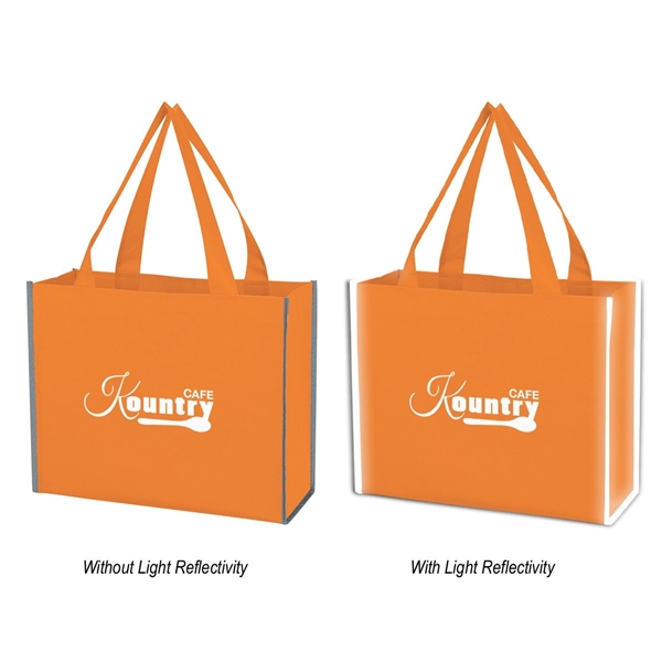 Reflective Shopper Laminated Reflective Non - Woven Shopper Bag