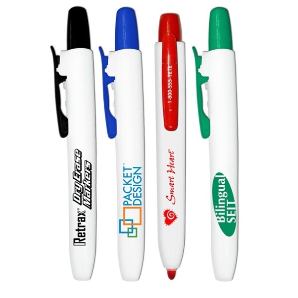 Retrax(R) Dry Erase Retractable Dry Erase Markers