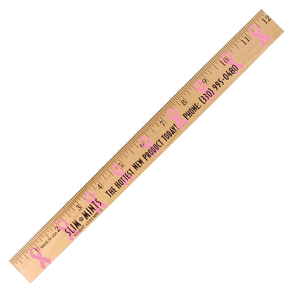 Ribbon Background Rulers - Clear Lacquer Finish