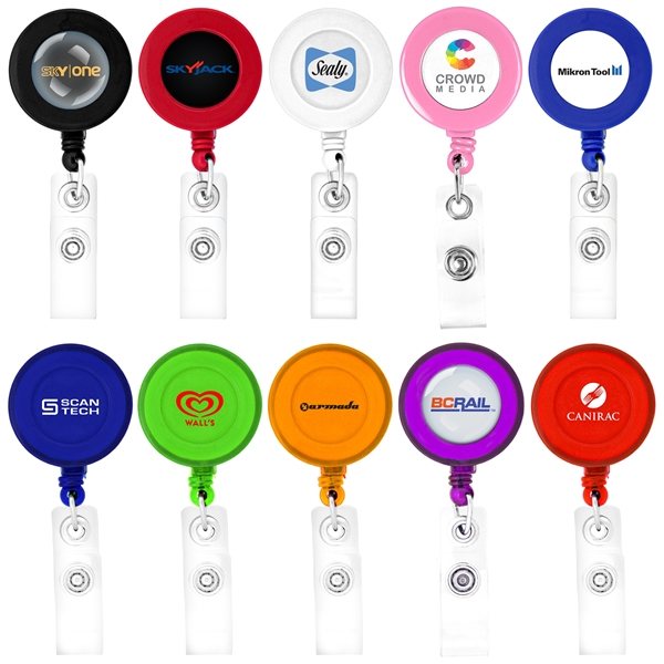 Round - Shaped Retractable Badge Holder