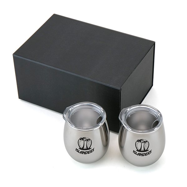 Duo Vacuum Stemless Wine Tumbler Gift Set