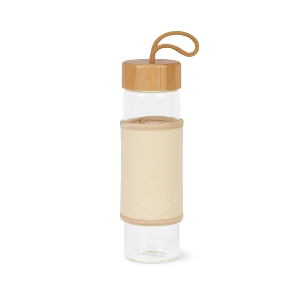 Serenity Bamboo Glass Bottle - 18.5 oz - Natural