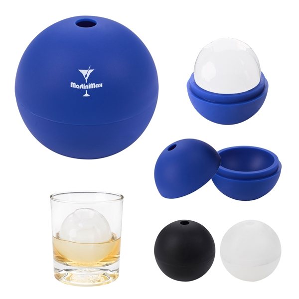 Custom Whiskey Glass and Ice-Cube Sphere Mold Kit
