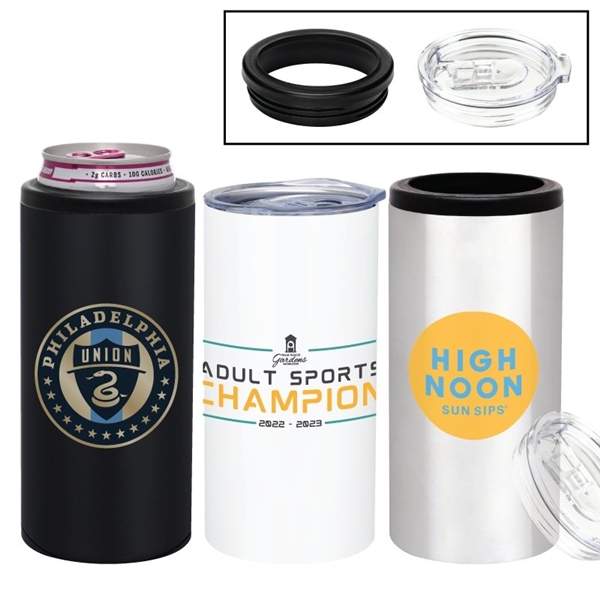 Promo Stainless Slim Tumbler and Can Coolers (12 Oz.)