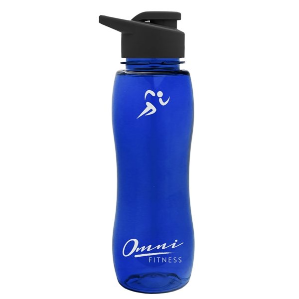 Promotional Slim Grip - 25 oz Skinny Water Bottle - Drink- thru Lid - Made  with Tritan