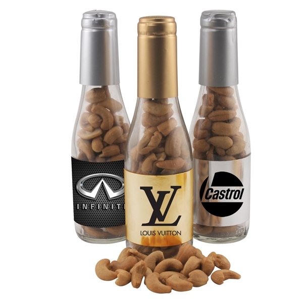 Small Champagne Bottle with Cashews