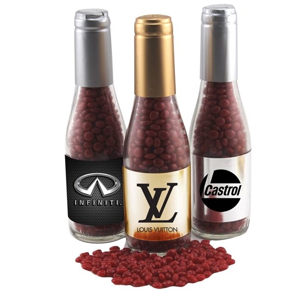 Small Champagne Bottle with Red Hots