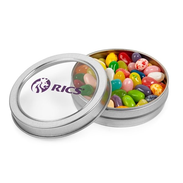 Custom Promotional Small Top View Tin-Jelly Belly®