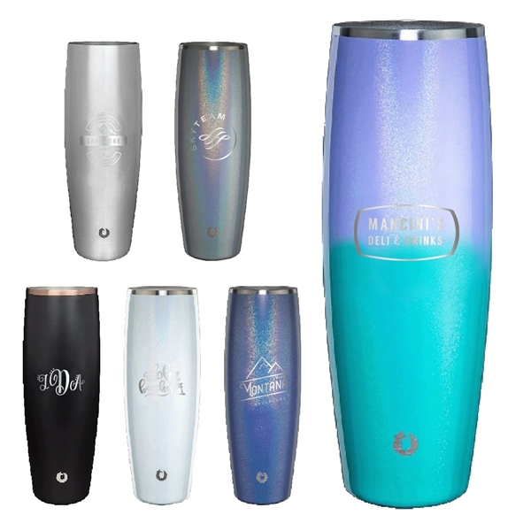 Promotional Snowfox® 24 oz Beer Glass With Lid, Laser, Premium