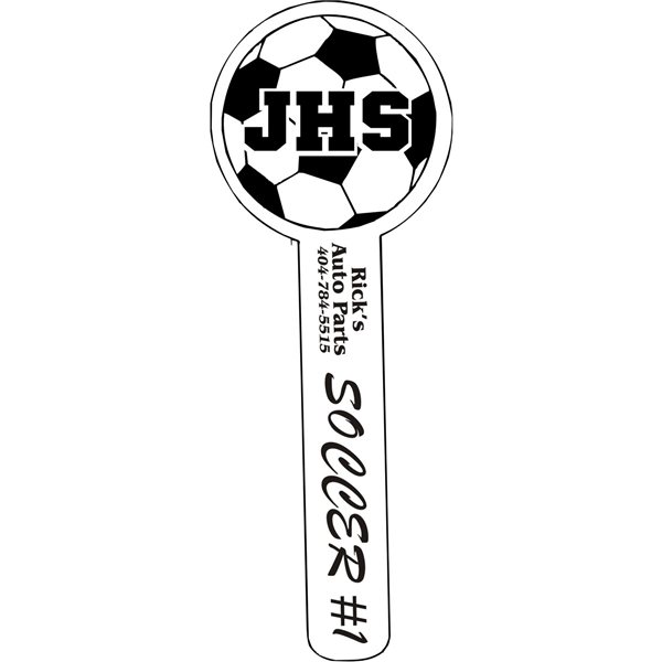 Soccer Ball Spirit Hand Waver - corrugated plastic