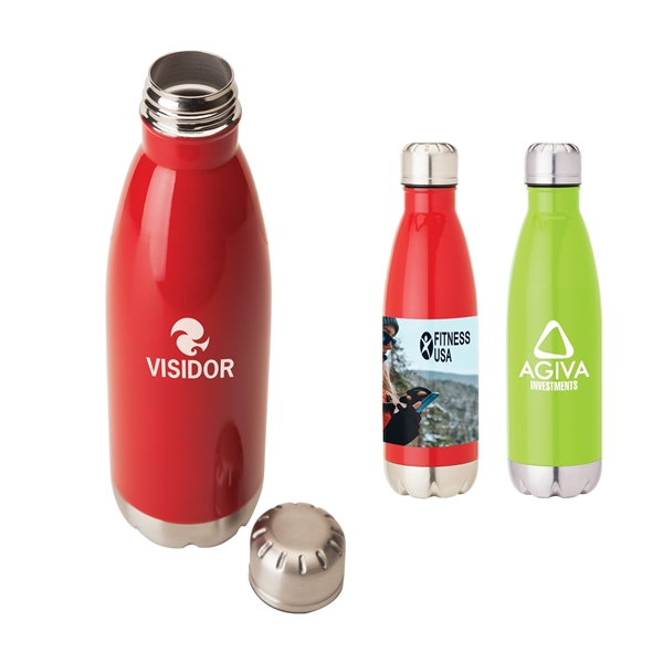 Solana 17 oz 304 Stainless Steel Vacuum Bottle with Copper Lining