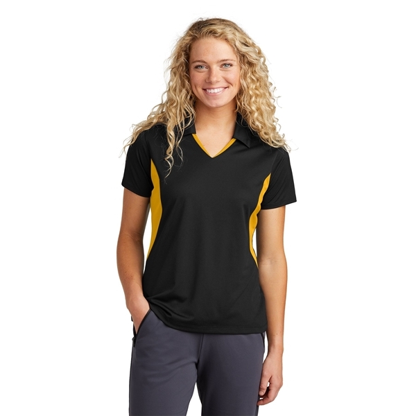 Sport - Tek(R) Womens Side Blocked Micropique Sport - Wick(R) Polo - COLORS