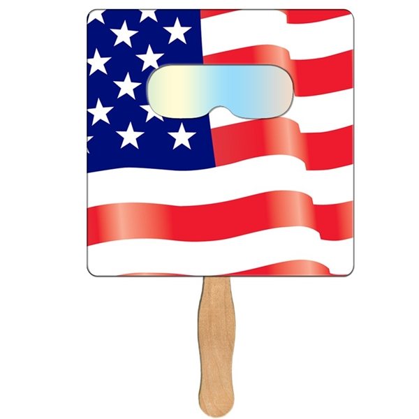 Square Flag Fireworks Fan - Paper Products