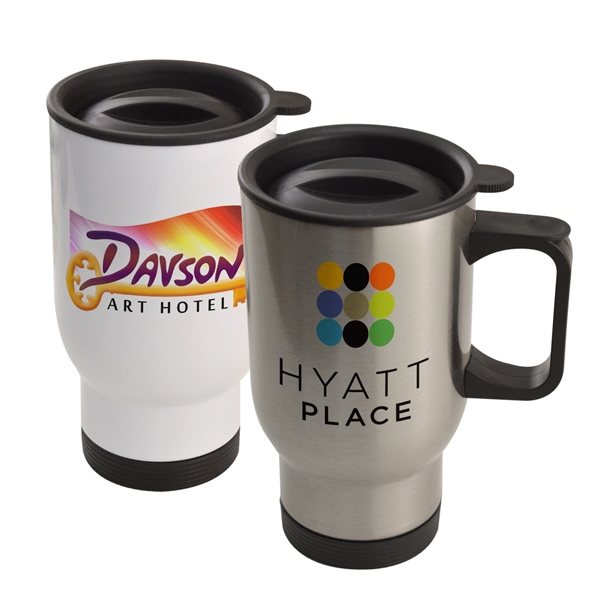 Promotional Travel Mugs with Lid (14 Oz.), Travel Mugs