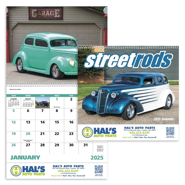 Street Rods - Spiral - Good Value Calendars(R)
