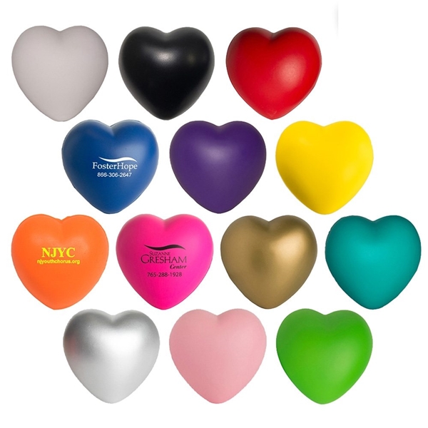 Heart shaped stress store ball