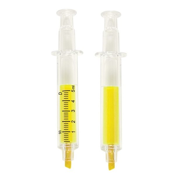 Neon Yellow Syringe Highlighter