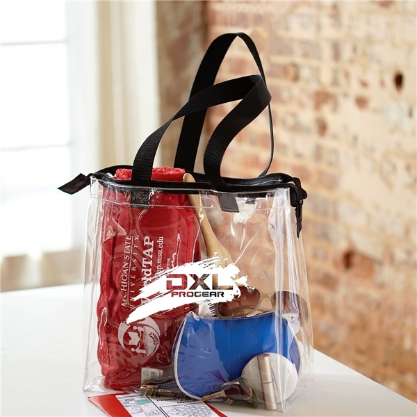 Promotional Clear Vinyl Stadium Compliant Tote Bag