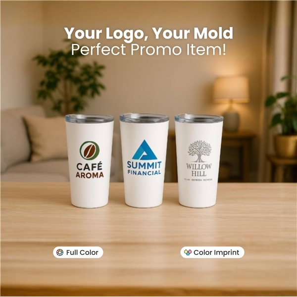 Promotional The Roadmaster 18 oz Travel Tumbler With Clear Slide Lid