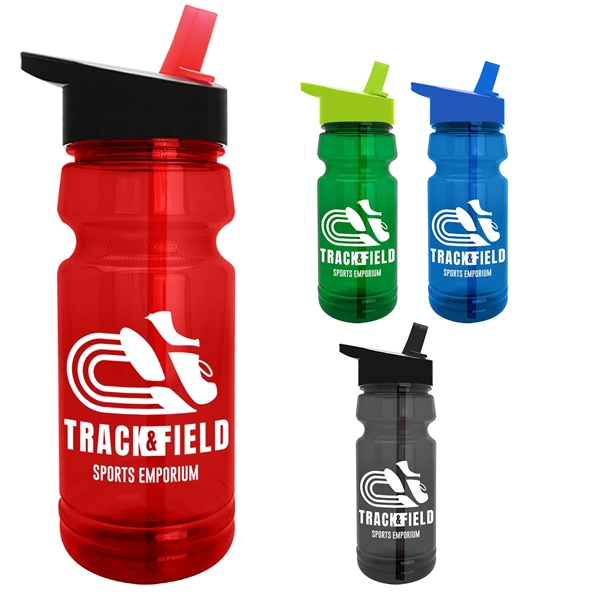 Promotional Water Bottles | 20 oz. Upcycle Flip Top Water Bottle - Qty: 200