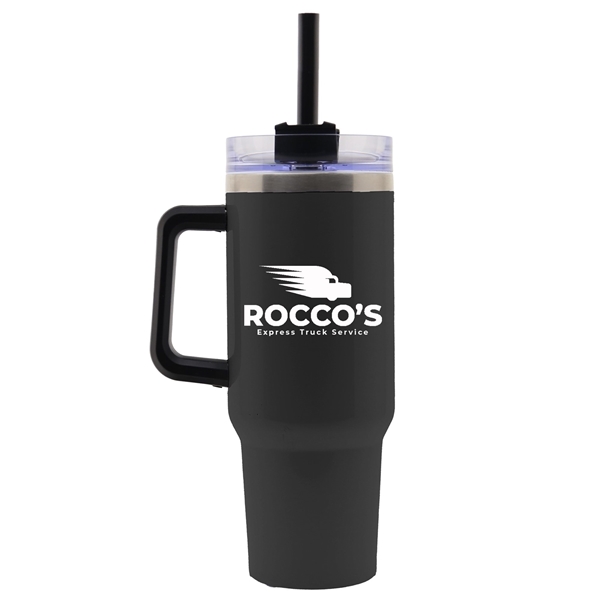 The Hippo Mug with Straw and Twist Closure 40 oz.