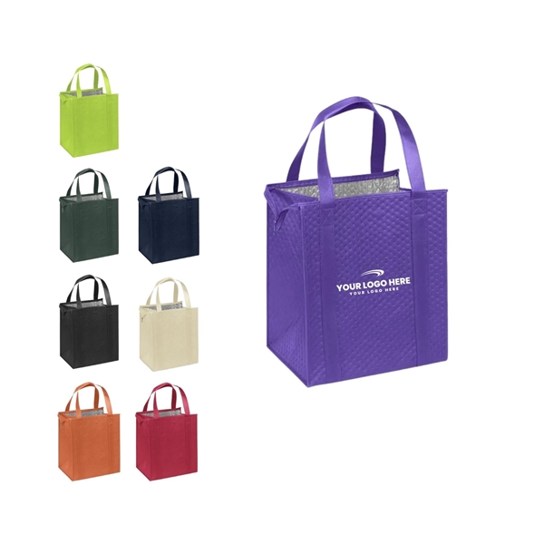 Customized Screen Print Multi Color Thermal Tote Bag