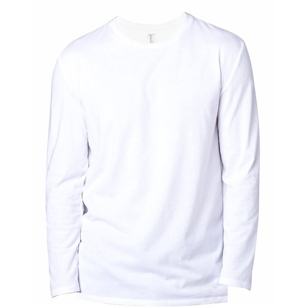 Threadfast Apparel Unisex Ultimate Long - Sleeve T - Shirt - WHITE