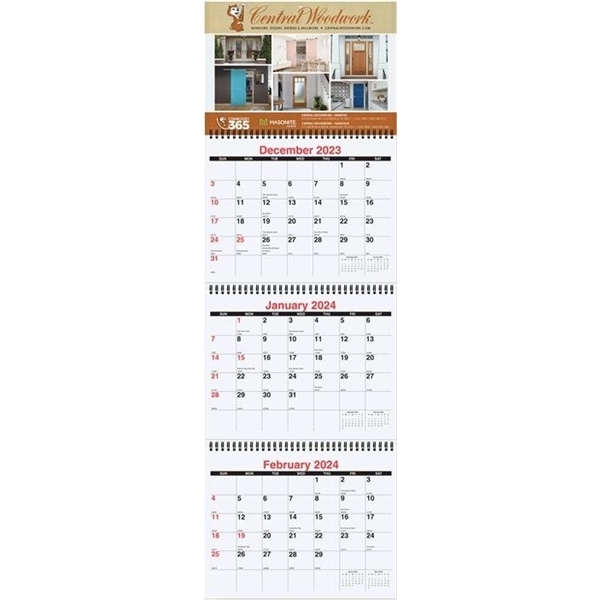 Three Months at a Glance Calendars