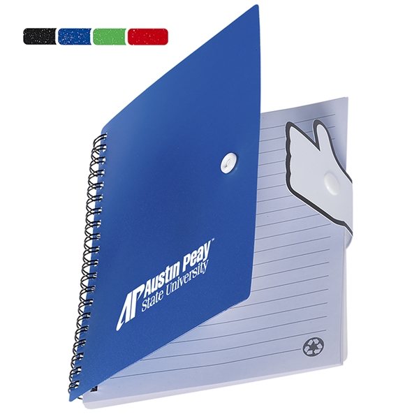 Thumbs - Up Notebook with Snap Closure