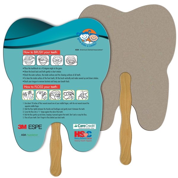 Tooth Recycled Stock Fan - Paper Products